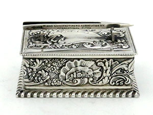 Gorham antique sterling silver stamp box